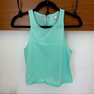 Teal Crop Top